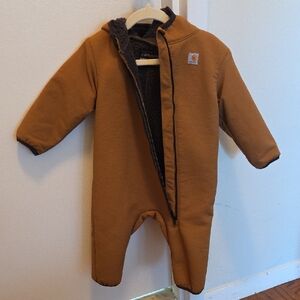 Carhartt Tan Kids Footed One Piece